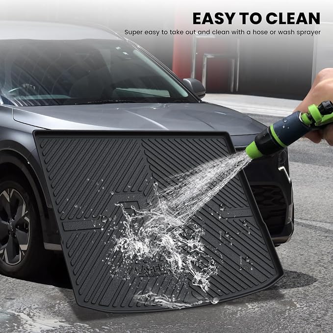 LASFIT Cargo Mat for Kia NIRO 2026 2025 2024 2023 (Fit EV & Hybrid) | Not Fit PHEV, All Weather TPE Custom Fit Cargo Trunk Mat Accessories, Black - Image 7