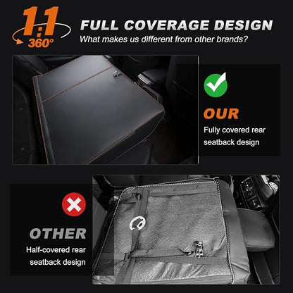 AOMSAZTO Custom Fit Seat Covers for Honda Accord 2023 2024 2025 2026 | EX,EX-L,Hybrid,Sport,Touring(RearRow W/40/60 Split Backrest)Full Set Faux Leather Compatible Airbag Seat Protector Black&Gray - Image 8