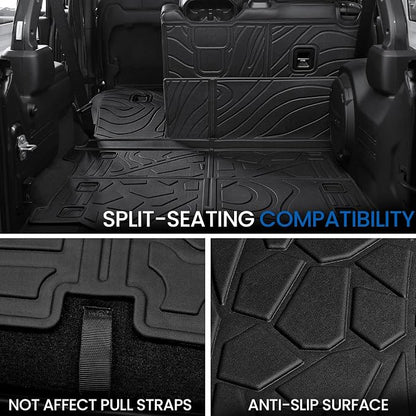 Cargo Mat for Jeep Wrangler JL Unlimited 2018-2026 Accessories | Not fit JK/4XE, Cargo Liner & Rear Seat Back Protector, All Weather TPE, Non Slip & Odorless & Scratch Proof, Quick Clean - Image 4