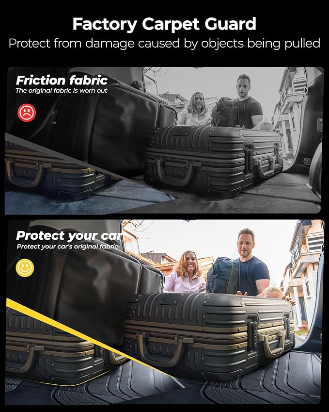 3W Cargo Mat for 2021-2026 Nissan Rogue S/SL/SV/Platinum (NOT for Sport) | NOT for Rogue Sport, Max Surface Coverage, All Weather, Heavy Duty Mats, Easy Installation, Safety - Image 6