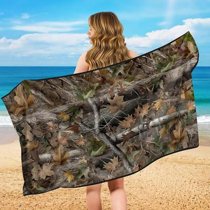 SEANATIVE Car Towel Seat Covers Auto Seat Towel Protector - Sweat Absorber for Family Road Trips Sports Swimming Hiking, Camo Hunting Print Automotive Seat Protector Car Interior Accessories - Image 4
