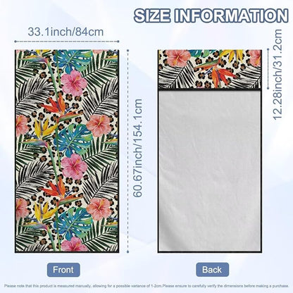 Tropical Plants Car Towel Seat Cover Breathable Non-Slip Car Seat Cover Protector Removable Automotive Accessories for Cars SUV Trucks - Image 7
