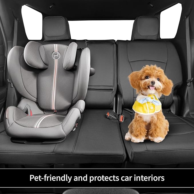 EKR Car Seat Covers Custom Fit for Toyota 4Runner(5 Seats) Full Set | for Toyota 4 Runner 2025-2026 Seat Covers for SUV,Full Wrap,Airbag Compatible,Waterproof Pet-resistant,Neoprene(Black) - Image 6