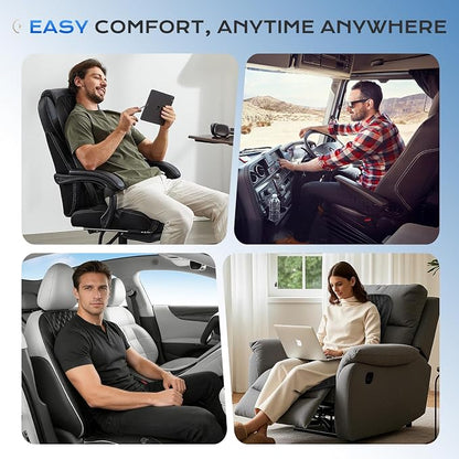 Coverado Cooling Car Seat Cover with High-Velocity Turbo Fan, Powerful Blowing & Suction Pad, 12V-24V Ventilated Cushion, 3-Speed Adjustable Airflow, Universal Fit for Car SUV Truck Van（Black） - Image 8