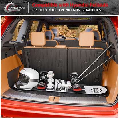 Trunk Mat with Backrest Mat for 2026 Hyundai Palisade Gas | 7&8 Seats Cargo Liner Cargo Mat TPE All Weather Back Seat Cover Protector Trunk Liner Palisade Accessories - Image 7