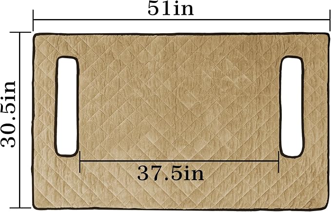 YOKYHOM Golf Cart Seat Covers, Thick Plush & Non-Slip Backing, Brown | Heat & Cold Protection, All-Season Comfort, 51 x 30.5 in, Fits Most 2 & 4 Passenger EZGO, Club Car, Yamaha & Icon Carts - Image 5