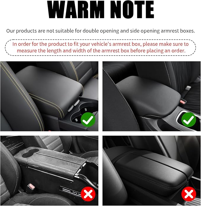 5-in-1 Car Center Console Cover,Leather Car Armrest Cover with Cup Holder/Storage Pocket/Phone Holder/Cars Tissue Holders,Thickened Cars Armrest Storage Box for Relieving Elbow Fatigue (Pink) - Image 7