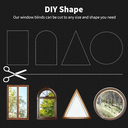 Magnetic Blackout Window Cover, 100% Blackout Shades for Bedroom No Drill Black Out Window Blind Temporary Shades for Nursery Removable Black Out Curtains for RV, Media Room 57x79 inch - Image 6
