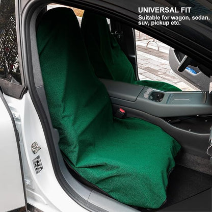 Waterproof Sweating Car Seat Cover for Post Gym Workout, Running, Swimming, Beach and Hiking, Universal Fit Non-Slip Bucket Seat Protector for Cars SUV Trucks, Machine Washable (Green) - Image 6
