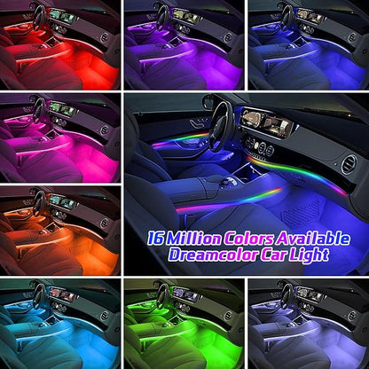 Dreamcolor Acrylic Interior Car Lights, WEBUPAR Car Accessories 18 in 1 Car LED Strip Lights with APP Control and 213 Modes, 175 inches 593 LEDs Fiber Optic Lights, RGB Neon Light Kits - Image 3