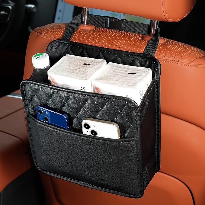FrgKbTm Car Seat Back Hanging Bag Car Document Holder Multi-Pocket Bottle Bag Storage Box Organizer Travel Tidy Pouch Pocket Kids by FrgKbTm