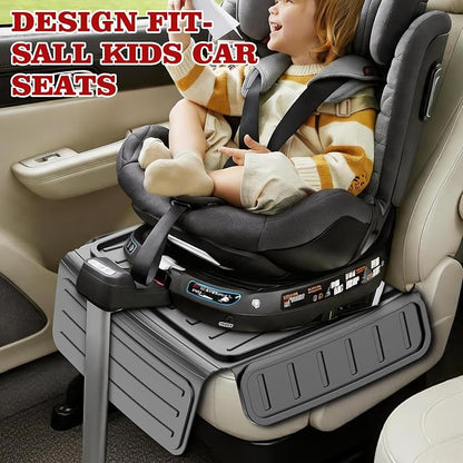 insefocc TPE Car Seat Protector for Child Car Seat, Waterproof Anti‑Slip No Imprints Car Seat Cover, Universal Booster Seat Protector for Baby & Pet, BPA‑Free Under Seat Car Mat（Black 2pc） - Image 4