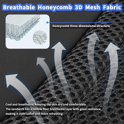 SriGM Cooling Car Seat Cushion 12V Summer Seat Rapid Cooling Seat Cover | Comfortable Cooling Car Seat Cushion Breathable Automotive Cooler Pad for Summer Driving Cars SUV Truck Universal Fit 1 Pack - Image 3