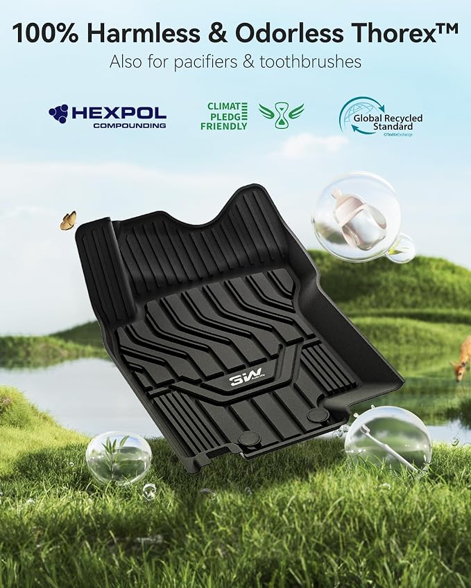 3W Floor Mats&Cargo Liner for Nissan Rogue 2021-2026 (Not Fit Rogue Sport) | Floor and Cargo Set, Max Surface Coverage, Waterproof Protection, Custom Fit, Safety Comes First, Heavy Duty Mats, Non-Slip - Image 7