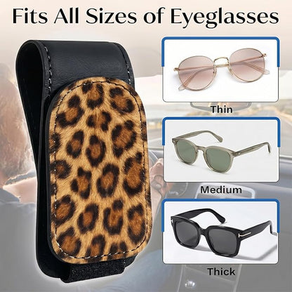 Ocean Turtle Car Sunglasses Holder Universal Magnetic Visor Accessories | Sea Turtle Cars Accessories Leather Glasses Clip for Sun Visor Eyeglass Hanger Organizer for Women and Men Gifts Decor - Image 6