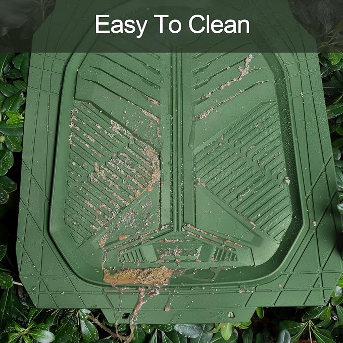 CAR PASS Heavy Duty Rubber Car Mats, Deepdish All Weather Floor Mats for Car Full Set, Universal Automotive Mats Trim to Fit for Sedans SUVs Trucks, Waterproof Anti-Slip Deep Tray 3 Pieces Olive Green - Image 6