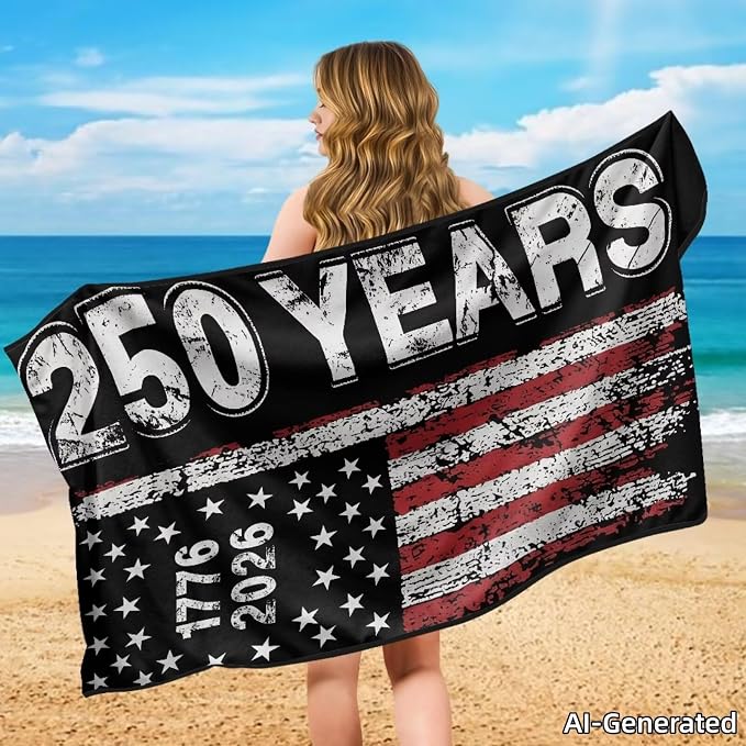 SEANATIVE Patriotic Car Seat Cover Sweat Towel with Storage Bag for Front Seats in Cars, Trucks, SUVs – Universal Seat Liner, Easy Install, Washable, Breathable Fabric, 250 Years USA Print - Image 4