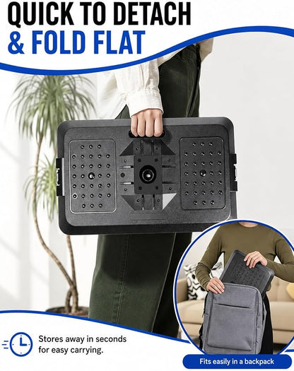 Car Seat Tray Table, Adjustable Car Desk for Laptop & Tablet, Multi-Function Travel Tray for Driver, Front Passenger & Rear Seats, Work & Eating Essential Car Accessory for Long Road Trips - Image 7