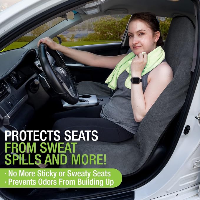 Season Guard Waterproof Towel Seat Cover, Universal Fit Non-Slip Font Cover - Image 3