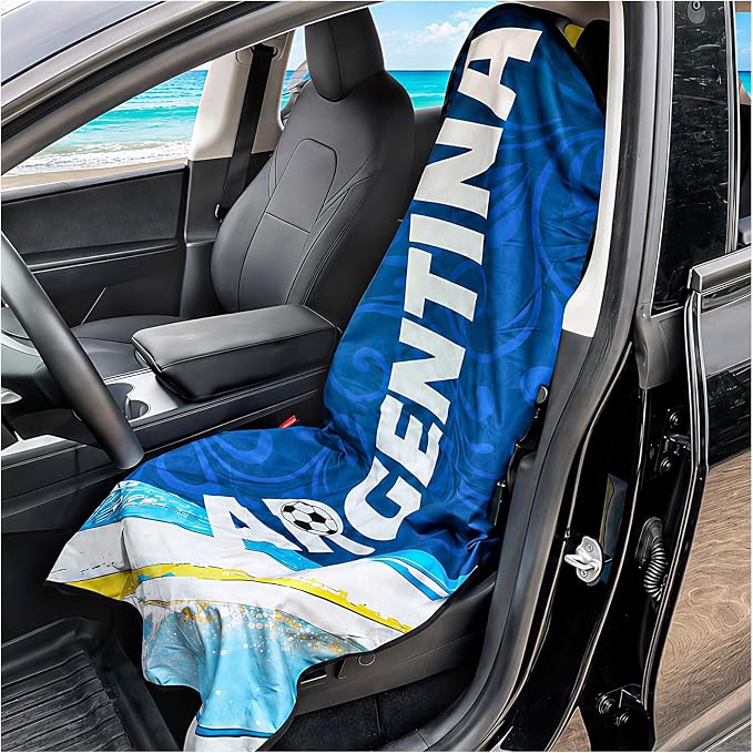 Car Seat Cover Towel, Universal Fit Front Soft Seat Waterproof Absorbent | Non Slip Soft Waterproof Absorbent instantly Sweat Protector, for Gym Workout, Swimming, Beach, Soccer, Pet travel - Image 7
