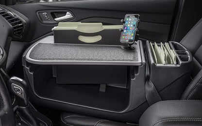 AutoExec AE-FMEF-PI-PM-GT Efficiency FileMaster Car Desk for Your Vehicle Workstation and Mobile Office, with 400 watt Power Inverter and Phone Mount | Vehicle Workstation, Mobile Office, 400 Watt Power Inverter, Phone Mount - Image 2