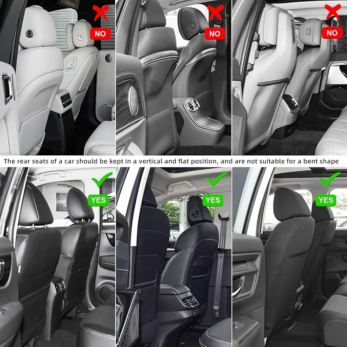 Seat Back Protector,Shields Seat Backs From Kicks and Adds Storage | kick mats back seat protector easy to install and clean, well-crafted, sturdy, durable and stylish.2 Pack - Image 4
