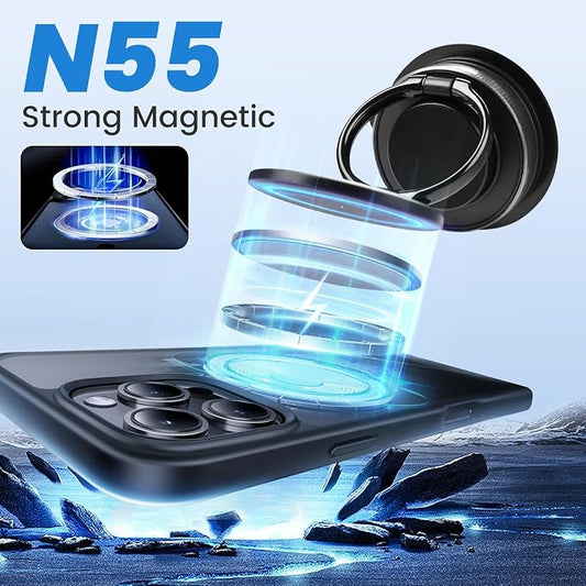 Magnetic Car Phone Holder for MagSafe Updated Strong Suction Cup Car Phone Mount for Dashboard Windshield Middle Screen 360° Rotatable & Adjustable for All the Cellphones - Image 2