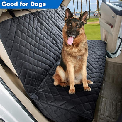 VIEWPETS Bench Car Seat Cover Protector, Waterproof Heavy-Duty, Black | Nonslip Dog Back Seat Cover Protect from Mud, Spills, Scratches, Machine Washable, Universal Fit for Vehicles, Trucks&SUVs - Image 3
