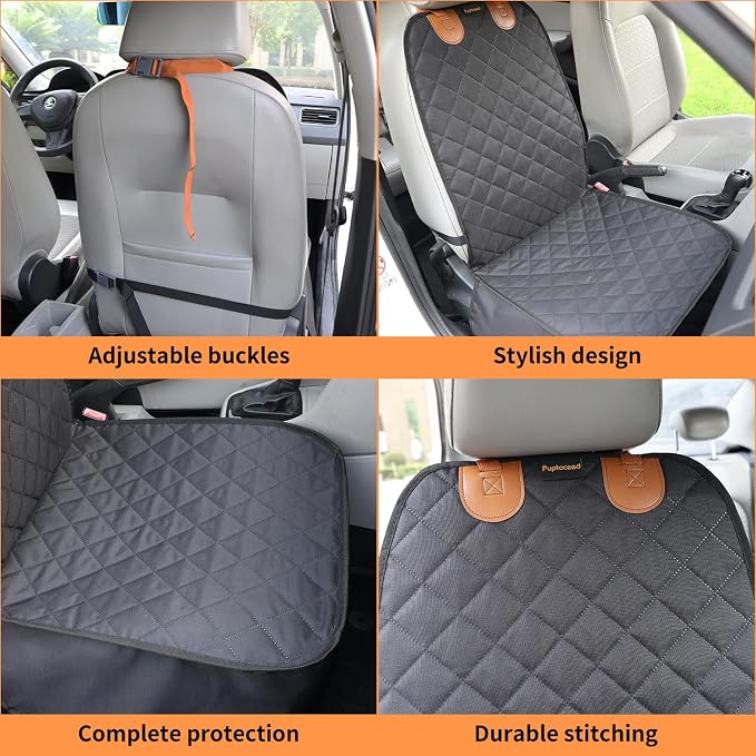 Dog Front Seat Cover for Dogs Cover for Car Seat Cover Front Seat Bucket Seat Covers for Dog Front car seat Cover - Image 4