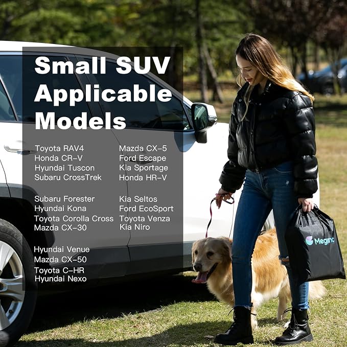 Meginc SUV Cargo Liner for Dogs,100% Waterproof Pet Trunk Car Seat Cover Mat with Bumper Flap Protector,Dog Protect Auto Carpet, Heavy Durable Pet Car Seat Protector for SUV CRV RAV4 Q5 CX5 - Image 6