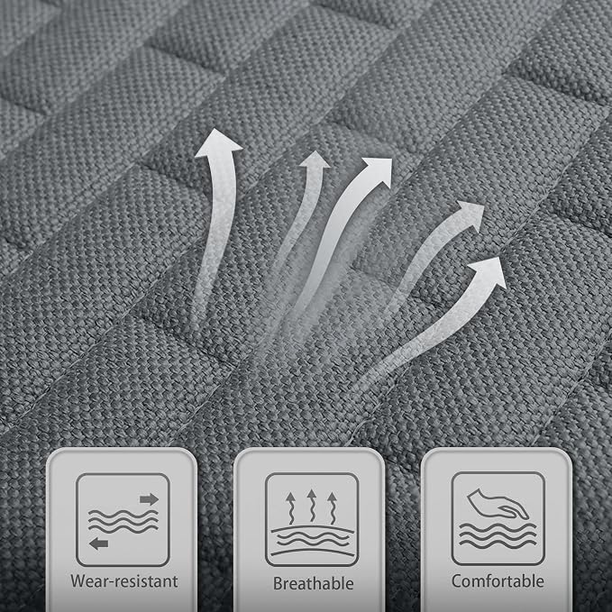 Dark Gray Car Seat Covers Front Seats 2 Pack Seat Covers for Cars Truck SUV | Front Seat Covers with Storage Pocket - Image 5