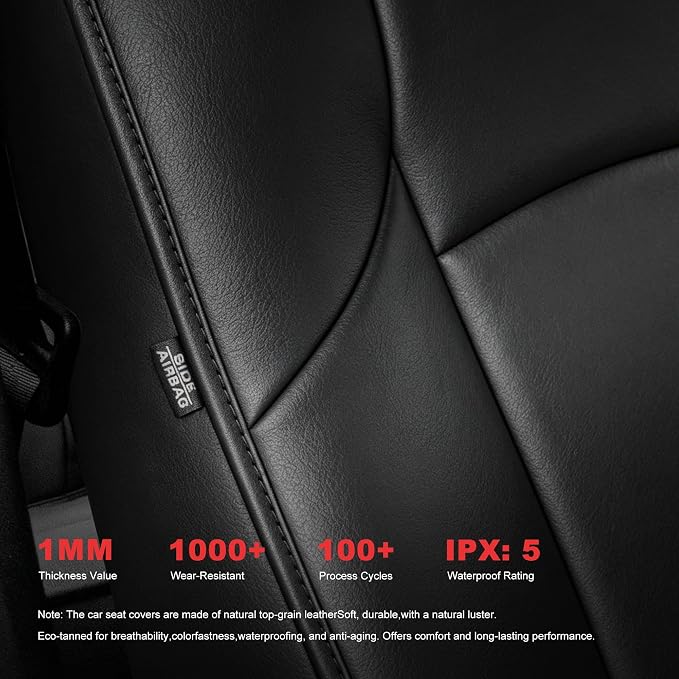 TTX LIGHTING Custom Fit for Toyota 4Runner Seat Covers 2010-2024 5-Seats | Original Seat Pattern | Full Coverage | Easy Install | Waterproof | Faux Leather | Shield Your Car Seats - Image 7