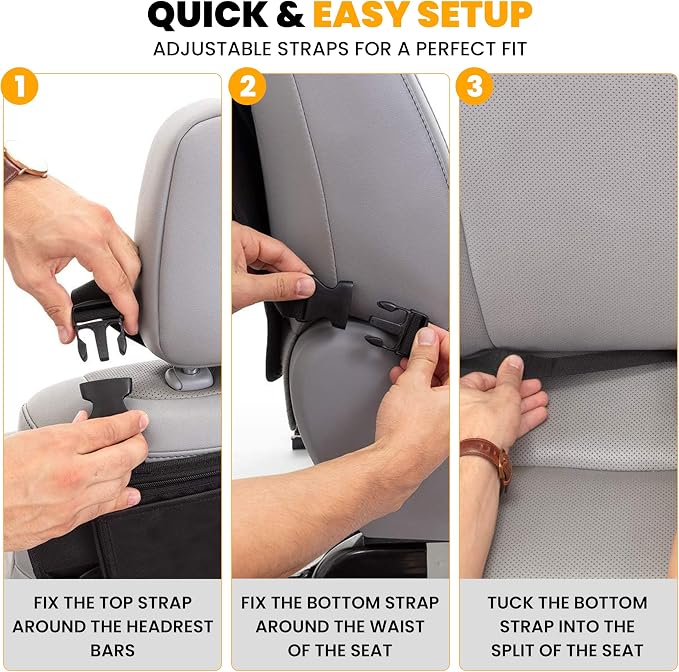 EcoNour Car Kick Mats Back Seat Protector - Image 2