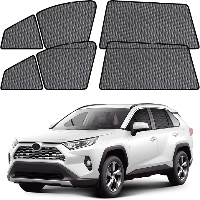 ZATOOTO Toyota Rav4 Window Shade 2019-2024, Breathable & Bug-Free | Front Side Window Segmented, Clear Rear Mirror Sight, UV Protection, Privacy, Car Side Window Screens for Camping - Image 7