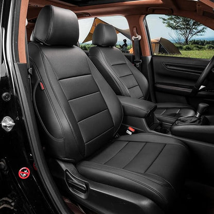 coverdream Custom Seat Covers for 2023-2026 Honda CR-V,Premium Faux Leather Car Seat Cover Set,Full Set Waterproof SUV Seat Protector,Armrest Covers Included (Black) by Coverdream