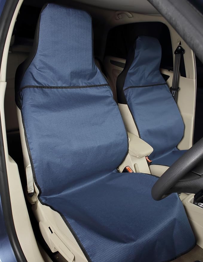 Waterproof Car Seat Cover Automotive Seat Covers for Cars Trucks and SUVs Car Seat Cover Protector Front Seats Navy-2 - Image 7