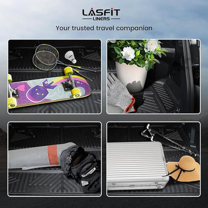 LASFIT Cargo Mat for Toyota 4Runner 2025-2026 (Only Fit 7-Seats) | All Weather Custom Fit Anti-Slip Pet Friendly Easy Clean TPE Trunk & Backrest Mats for 6th Gen 4Runner, Black - Image 9