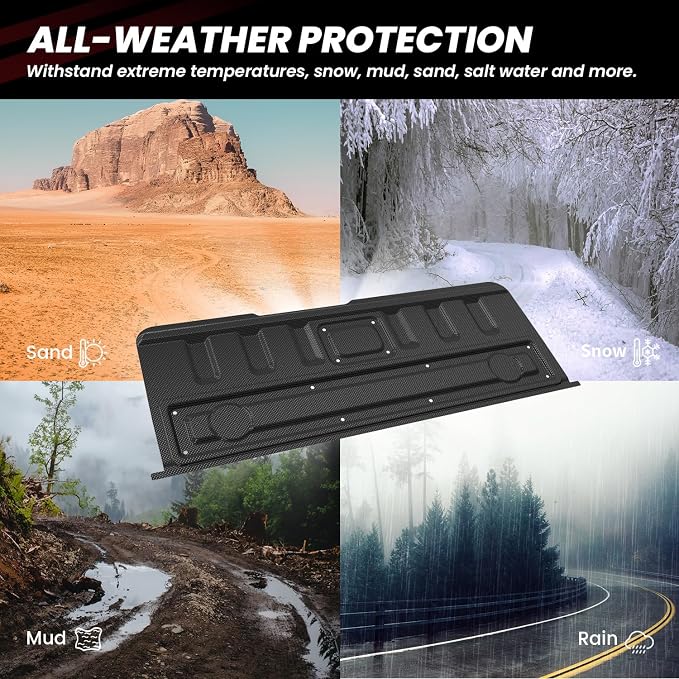 LASFIT Tailgate Mat for Jeep Gladiator 2020-2025 2026 | All Weather, TPE, Tailgate Protector Liner, Replacement Accessories, Tailgate Cover - Image 6