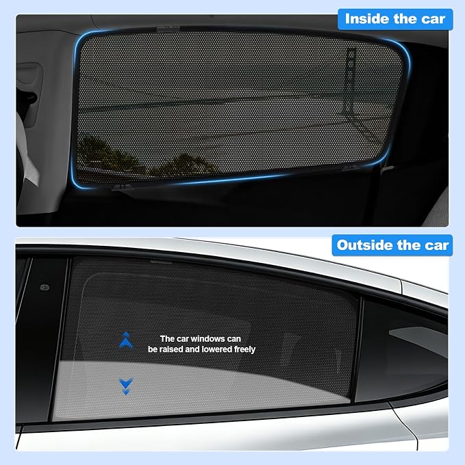 Car Window Shades for Mazda CX-30 2019-2026,Rear Side Privacy Sun Shade，Breathable Mesh Baby Cover，UV Protection, Heat Insulation for Road Trip & Napping - Image 7