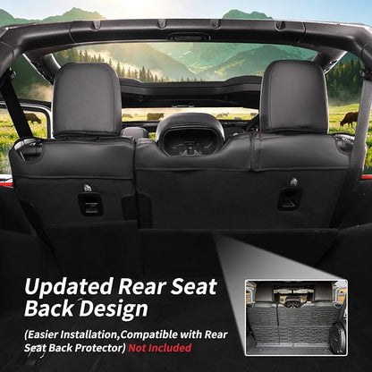 coverdream Forester Leather Seat Covers Custom Fit for 2019-2024 Subaru Forester SUV Seat Cushion,Fully Covered,Airbag Compatible Waterproof Car Seat Protector (Full Set,Black/Gray) - Image 8