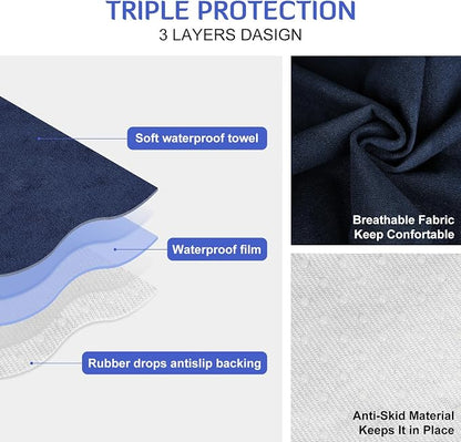 Waterproof Car Seat Cover Towel | Sweat-proof, Universal Fit for SUV & Truck, For Gym, Yoga, Pets, Workout, Beach, Microfiber Fabric, Machine Washable - Image 5