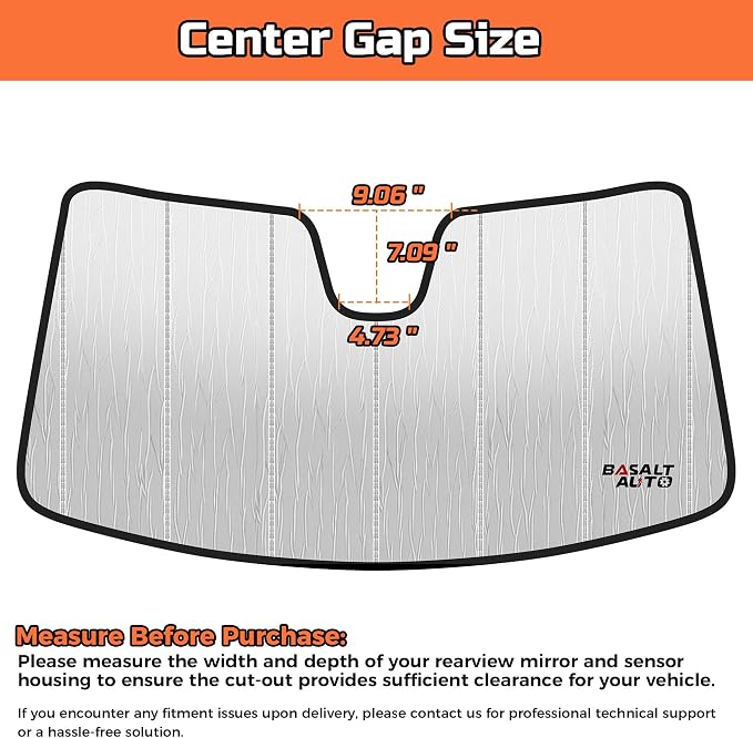 2017-2025 CX-5 Windshield Sun Shade Compatible for 2017-2025 Mazda CX-5 Silver Reflective Foldable Front Sun Visor Sunshade Protector with Storage Bag Keep Interior Cool - Image 3