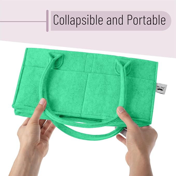 Mr. Pen- Baby Diaper Caddy Organizer, Green | Nursery Storage Bin and Car Organizer for Diapers and Baby Wipes - Image 6