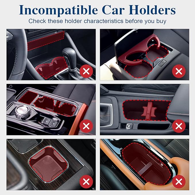 Car Cup Holder Expander, Cup Holder Extender Adapter with Expandable Arm and Adjustable Base, Compatible with Yeti Ramblers 14-64oz, Hydro Flasks 18-64oz Most Coffee Mugs Bottles & Cups - Image 3