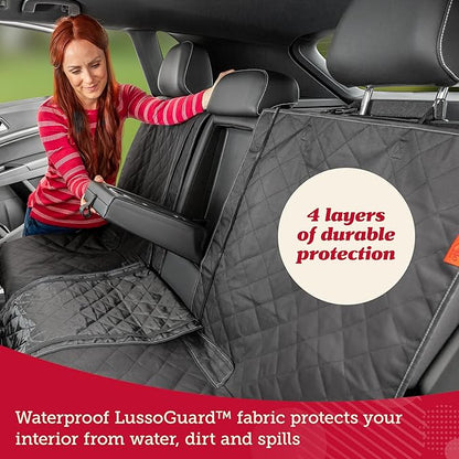 Lusso Gear Dog Car Seat Cover - Waterproof Non-Slip Car Back Seat Protector - Rear Car Seat Cover for Dogs - Universal Fit for Sedans Trucks SUVs - Scratchproof Backseat Car Cover - Machine Washable - Image 6