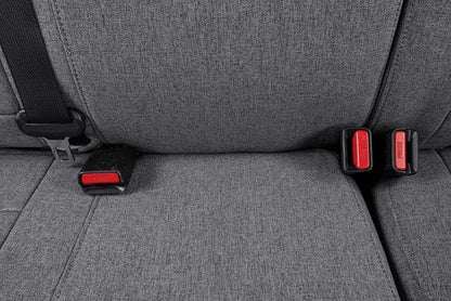 Tacoma Seat Covers Custom Fit for 2016-2023 Toyota Tacoma Access/Xtra Cab SR SR5,Fully Covered Breathable Polyester Truck Seat Protector-Full Set(Gray) - Image 8