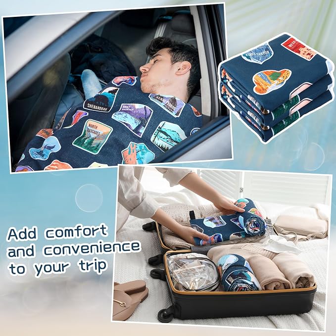 Hahafelt Car Seat Towel Covers Christmas Car Accessories Gifts Athletic Running Towel Performance Microfiber Post Workout Sweat Washable Cover Non Slip for Seat Outdoor Sport (National Park) - Image 6