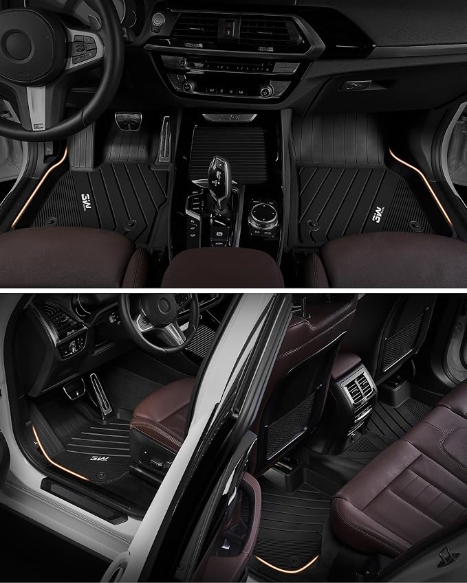 3W Floor Mats & Cargo Liner for Nissan Kicks 2025 2026 (Non Play Version) | Cargo Liner, Max Surface Coverage, Anti-Slip, Black, Durable, Custom Fit, Safety Comes First, TPE All Weather, Non-Slip - Image 3