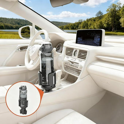 Car Cup Holder Expander, Adjustable 2.95"-5.5" for 10-64oz Bottles, Expandable Base with Anti-Slip Pads - Image 5