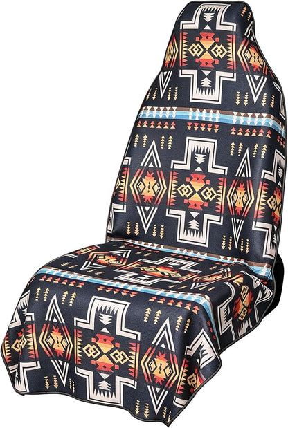 Car Seat Cover Towel for Front Seats Non-Slip with Headrest Pocket & Strap | Universal Fit for Cars Truck SUV|Car Seat Hoodie & Phocho Perfect After Gym Workout, Beach,Yoga and Running|Anti-dog Scratch by Unknown